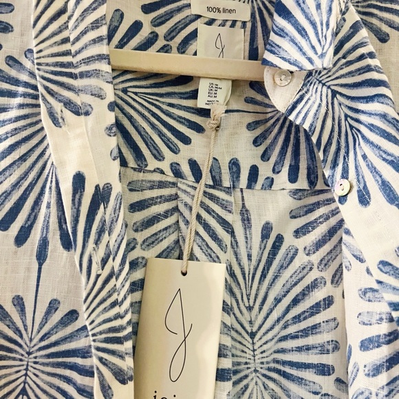 Joie Women’s Linen Button Down shirt Sz M *with tags* - Picture 3 of 3